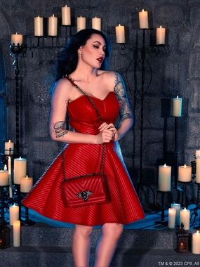 La Femme en Noir circle skirt